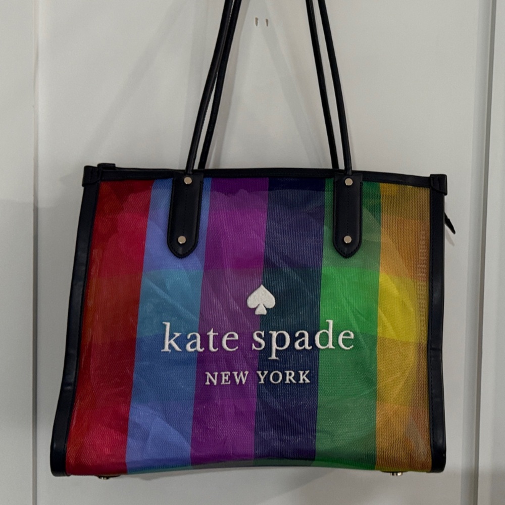 Kate Spade Rainbow Mesh Tote Bag – Large